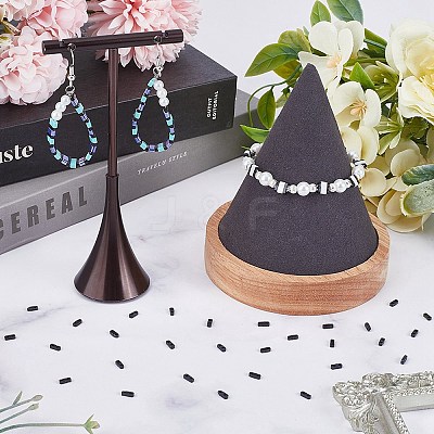 500Pcs 2-Hole Opaque Glass Seed Beads SEED-SC0001-18-1