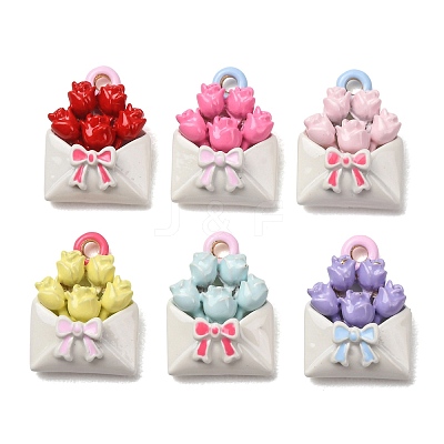Alloy Enamel Pendants AL-CBA61EE-08-1
