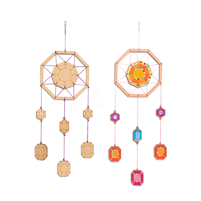 DIY Octagon Wind Chime Making Kit DIY-A029-02-1