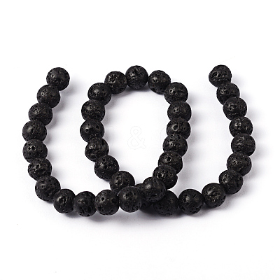Natural Lava Rock Beads Strands LS-g434-9A-1