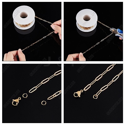 DIY Chain Bracelet Necklace Making Kit DIY-SC0021-32G-1