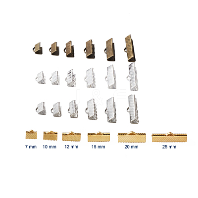 Iron Ribbon Crimp Ends IFIN-YW0001-04-1