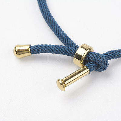 Cotton Twisted Cord Bracelet Making X-MAK-L012-07-1