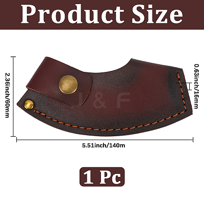 Cowhide Leather Axe Cover AJEW-WH20018-303-1