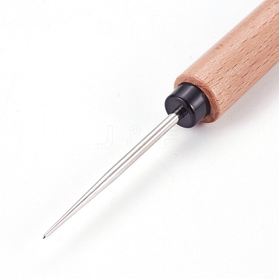 Wooden Awl Pricker Sewing Tool X-TOOL-WH0117-03A-1