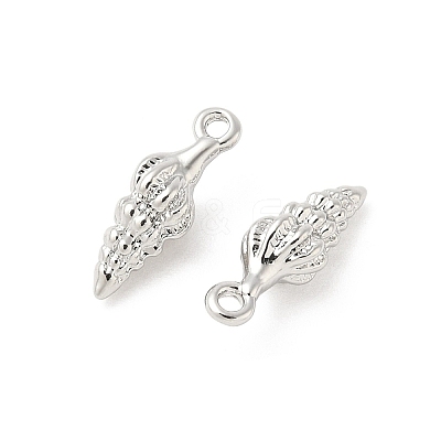SHEGRACE Brass Shell Shape Charms XGR0170P-107P-1