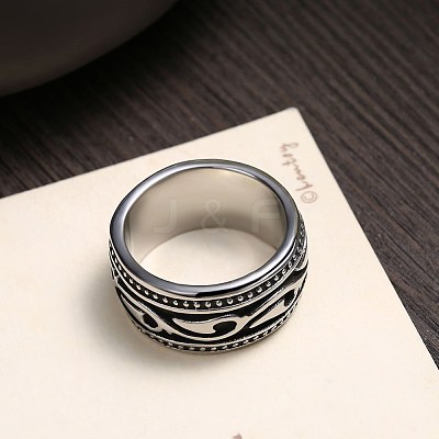Men's Stainless Steel Finger Rings RJEW-BB29955-9-1
