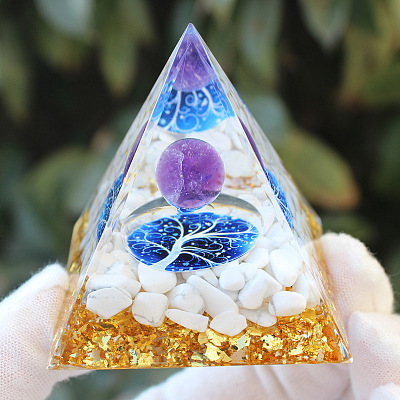 Orgonite Pyramid Resin Energy Generators PW-WG94568-19-1