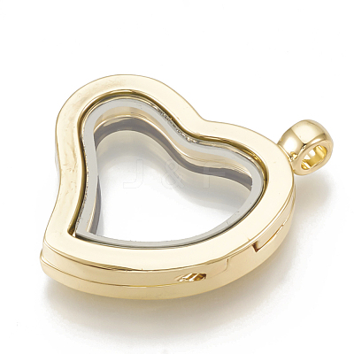 Alloy Magnetic Locket Pendants PALLOY-T052-13G-1