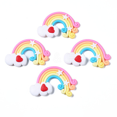 Handmade Polymer Clay Cabochons PORC-TD001-39C-1