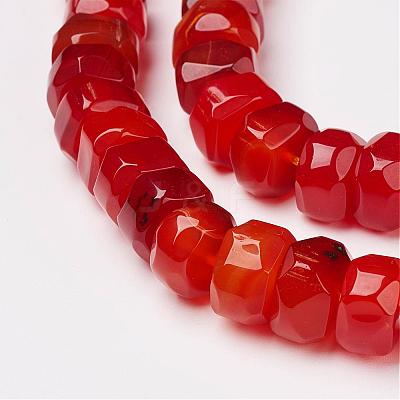 Natural Red Agate Beads Strands G-D169-03R-1