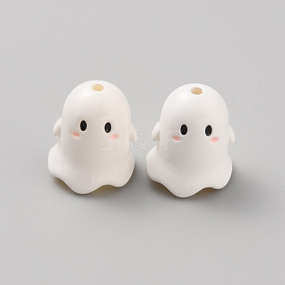 Opaque Acrylic Beads LS-MACR-WH20003-01I-1