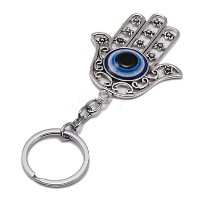 Alloy Pendant Keychains KEYC-WH0027-51-1