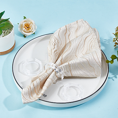 Octagon Acrylic Napkin Rings AJEW-WH0596-803-1