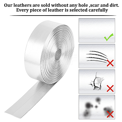 Soft Flat Imitation Leather Cord LC-WH0006-03B-01-1