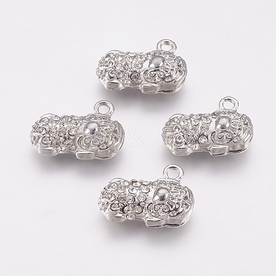 Alloy Rhinestone Pendants PALLOY-G230-04P-1