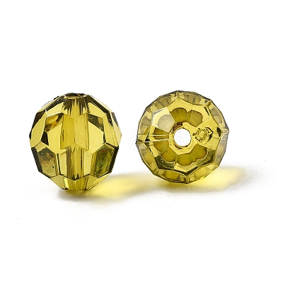 Transparent Acrylic Beads PL505Y-12-1