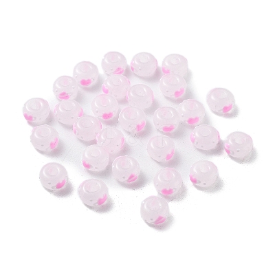Glass Hand Painted Beads SEED-M011-04A-06-1