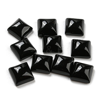 Natural Black Onyx Cabochons G-P513-03A-01-1