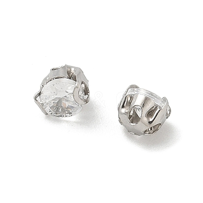 Round Stainless Steel Prong Settings STAS-M104-01A-1