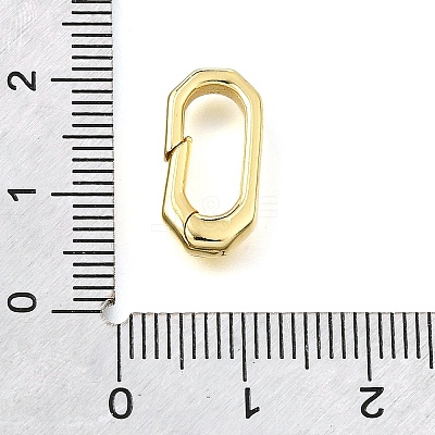 Brass Spring Gate Rings KK-V007-006G-03-1