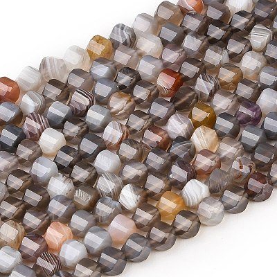 Natural Botswana Agate Beads Strands G-P611-C08-01-1