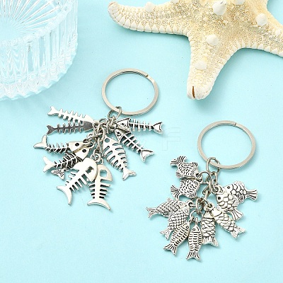 2Pcs Alloy Keychains KEYC-YW00235-1