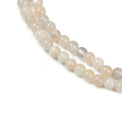 Natural White Moonstone Beads Strands G-D294-4mm-01-1