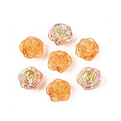 Electroplate Transparent Glass Beads Strands EGLA-N056-02A-05-1
