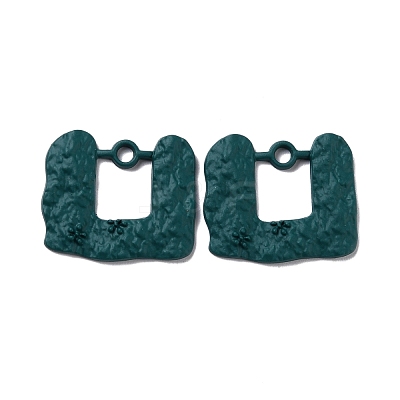 Spray Painted Alloy Pendants PALLOY-P263-A07-1