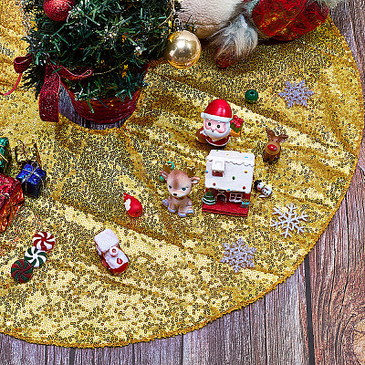 Polyester Christmas Tree Skirt DIY-WH20032-86A-1