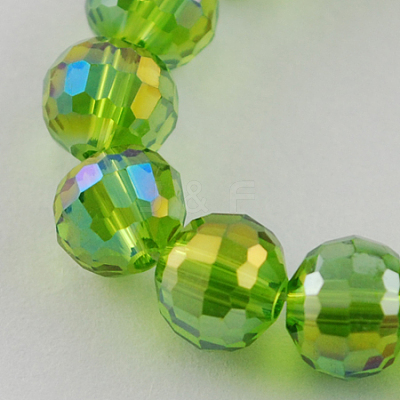 Electroplate Glass Bead Strands EGLA-R040-12mm-M-1