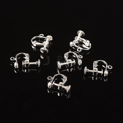 Brass Screw Clip Earring Converter EC143-S-1