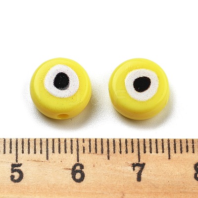 Opaque Printed Acrylic Beads LS-OACR-G038-04G-1