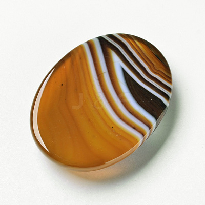 Natural Striped Agate/Banded Agate Cabochons X-G-F296-02-30x40mm-1