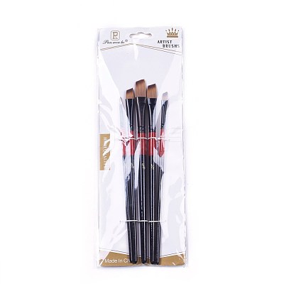 Nylon Hair Oil Paint Brush Pen AJEW-L072-50C-1