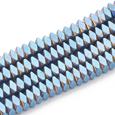Electroplate Non-magnetic Synthetic Hematite Beads Strands G-T061-119A-1