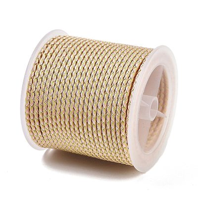 11M Polyester Braided Cord with Cotton Core & Metallic Thread OCOR-Z006-01-08-1