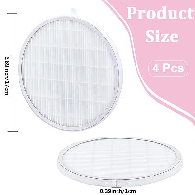 4Pcs Non-Woven Fabrics Reusable Dust Filter MRMJ-GF0001-65-1