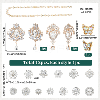 DIY Flower Bouquet Decoration Kits DIY-SP0006-59G-1