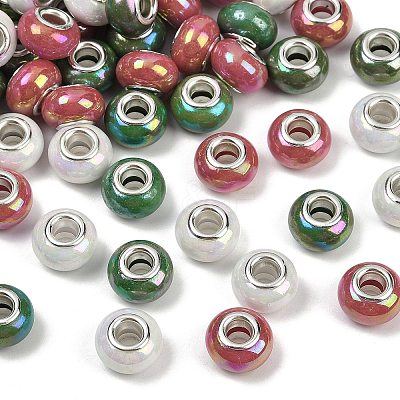 Opaque Resin European Beads RESI-C059-01D-1