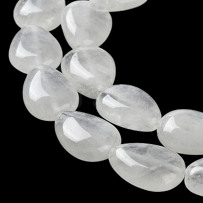 Natural Teardrop Quartz Crystal Beads Strands G-L242-15-1