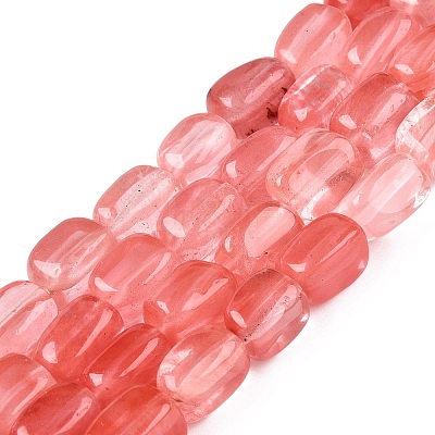 Cherry Quartz Glass Beads Strands G-T138-100-1
