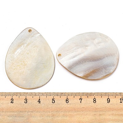 Natural Freshwater Shell Pendants BSHE-Z005-10-1