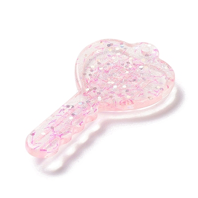 Acylic Pendant with Glitter Powder X1-OACR-H035-01C-1