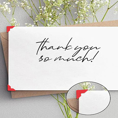 8 Sheets 8 Colors Paper Self-Adhesive Photo Corners for Scrapbooks Memory BooksStickers DIY-LP0001-82-1