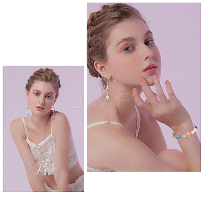 2 Sets 2 Style Natural & Synthetic Gemstone & Shell Beads DIY-GA0002-26-1
