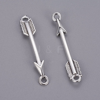 Tibetan Style Alloy Arrow Links connectors X-TIBE-3497-AS-LF-1