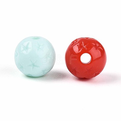 Opaque Acrylic Beads OACR-N150-07-1