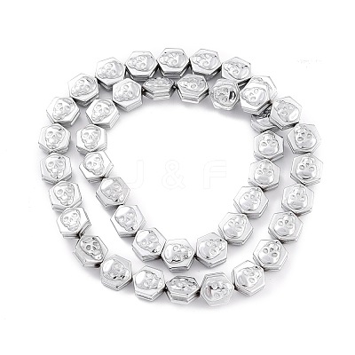 Electroplate Synthetic Non-magnetic Hematite Beads Strands G-I317-01F-1